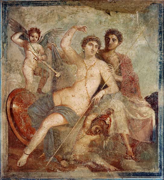 Ares und Aphrodite von Pompeji, Wandmalerei