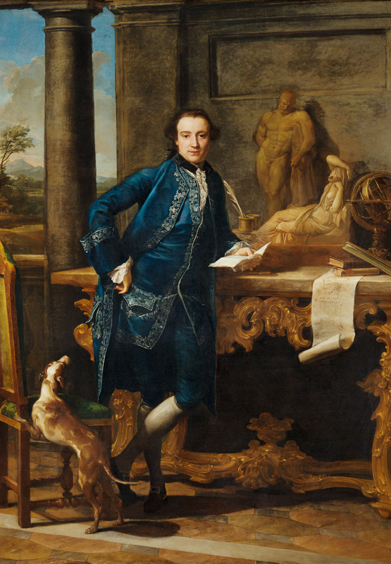 Portrait of Charles John Crowle (1738-1811) of Crowle Park von Pompeo Girolamo Batoni