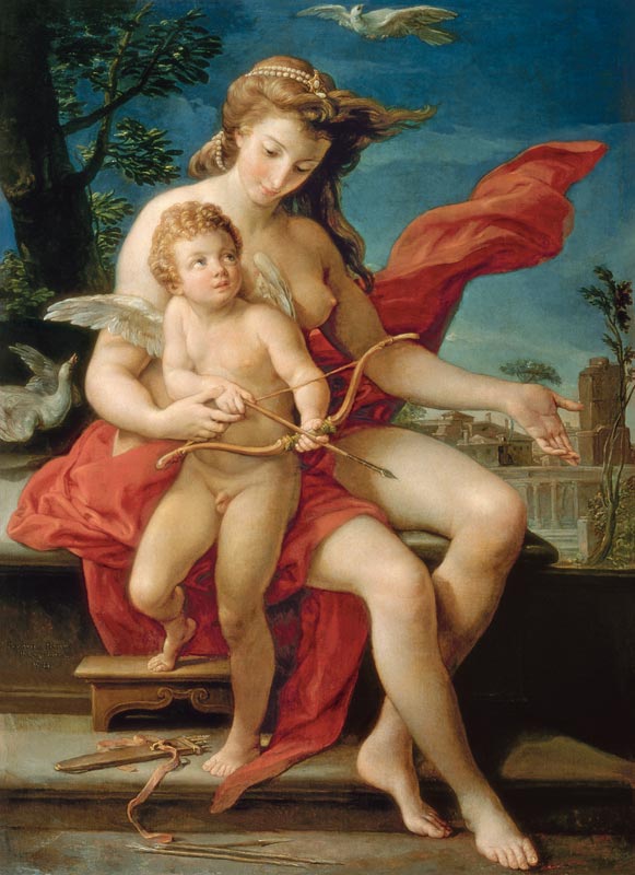 Venus und Cupid von Pompeo Girolamo Batoni