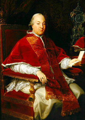 Pope Pius VI (1717-99) c.1775-76 (oil on canvas) von Pompeo Girolamo Batoni