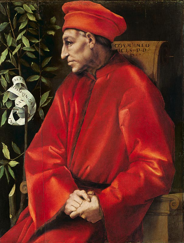 Bildnis von Cosimo de  Medici d.Ä. von Jacopo Pontormo, Carucci da