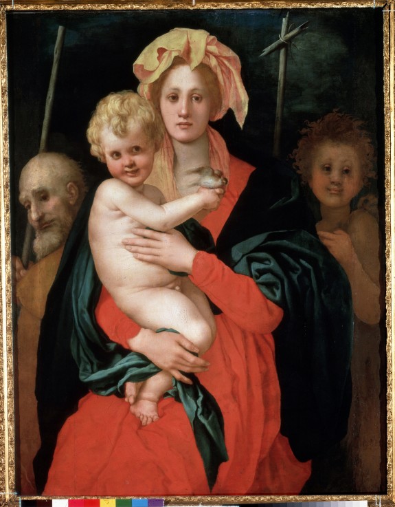 Madonna und Kind mit heiligen Joseph und Johannesknaben von Jacopo Pontormo, Carucci da