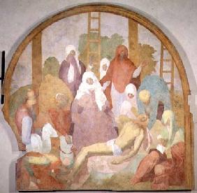 Deposition, lunette from the fresco cycle of the Passion 1523-6