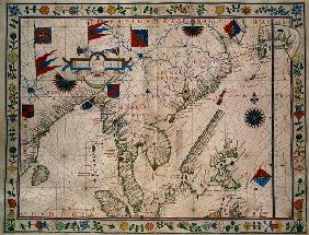 HM 41 (12) The Far East, from a portolan atlas, Fernao vaz Dourado (1520-c.1580) 1570