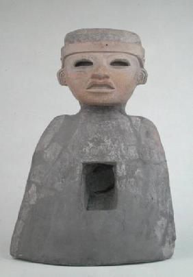 Bust with a Mask, found in tomb on north side of the Ciudadela, Teotihuacan 400-650