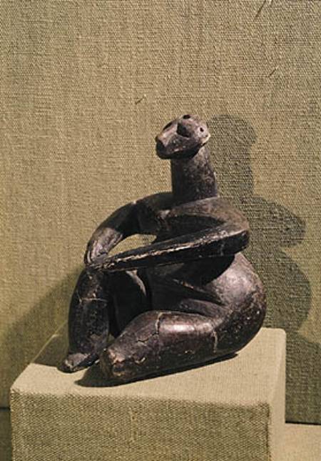 Seated female figure von Prehistoric