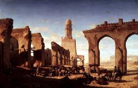 Ruins of the Mosque of the Caliph El Haken, Cairo c.1840