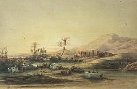 Valley of the Nile with the Ruins of the Temple of Seti I 1844 cil &
