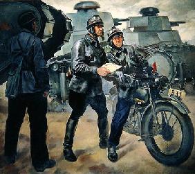 Tank Men, 1928 (oil on canvas) 1755