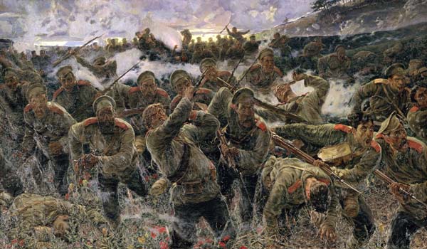The bayonet fighting von Pyotr Pavlovich Karyagin