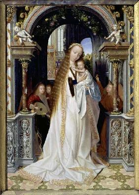 Die Jungfrau mit dem Kind und drei Engeln 1530