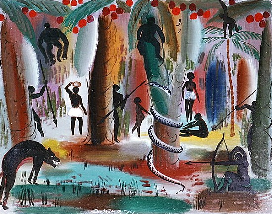 Jungle, 1979 (oil on canvas)  von Radi  Nedelchev