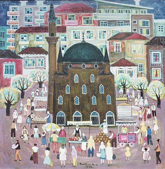 Mosque in Razgrad, 1972 (oil on canvas)  von Radi  Nedelchev