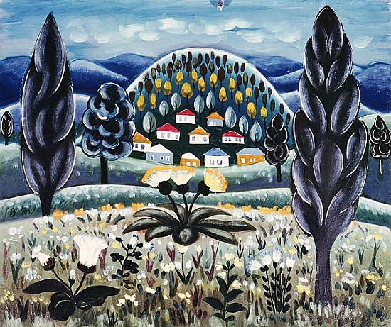 The Green Dreams, 1967 (oil on canvas)  von Radi  Nedelchev