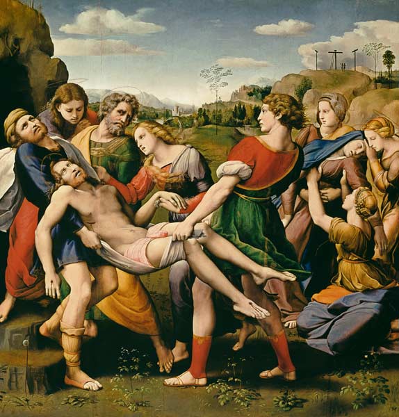 Grablegung Christi. von Raffael - Raffaello Santi