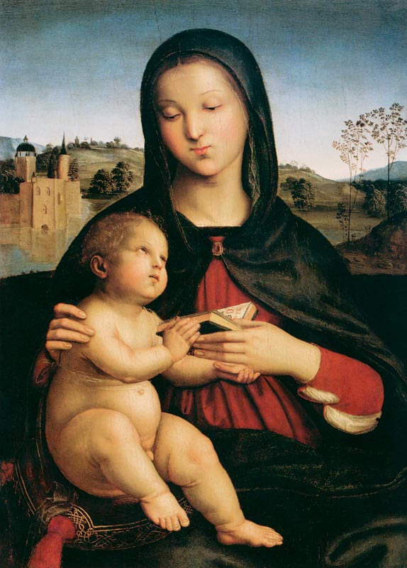 Madonna mit Kind von Raffael - Raffaello Santi