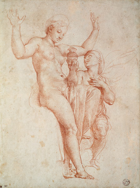Psyche bringt Venus die Buechse der Prosperpina von Raffael - Raffaello Santi