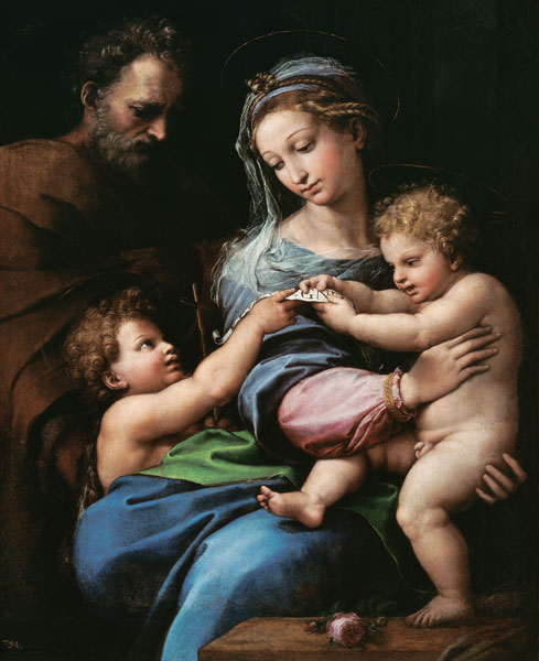 Die Madonna mit der Rose von Raffael - Raffaello Santi