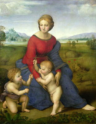 Madonna in the Meadow, 1505 or 1506 (panel) von Raffael - Raffaello Santi