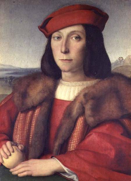 Portrait of Francesco della Rovere, Duke of Urbino von Raffael - Raffaello Santi