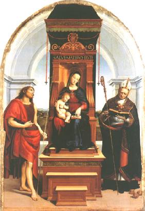 Sacra Conversazione (Pala Ansidei oder Madonna Ansidei) um 1505