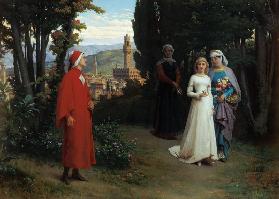First meeting of Dante and Beatrice 1877