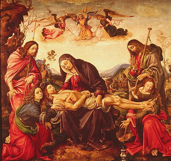 The Lamentation of Christ von ( Raffaellino del Garbo ) Capponi