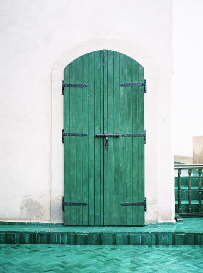 Grüne Tür von Marrakesch