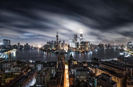 Shanghai vor Sonnenaufgang
