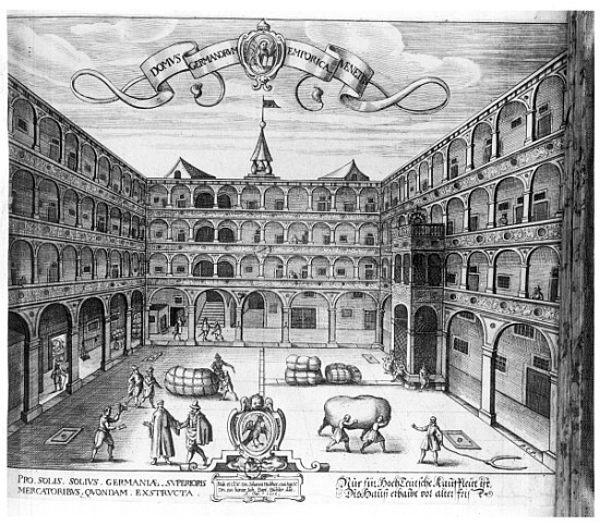The ''Domus Germanorum'' in Venice von Raphael Custos
