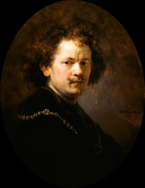 Selbstbildnis mit entblösstem Haupt von Rembrandt van Rijn
