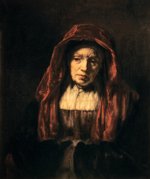 Bildnis einer alten Frau (der Mutter des Künstlers) von Rembrandt van Rijn