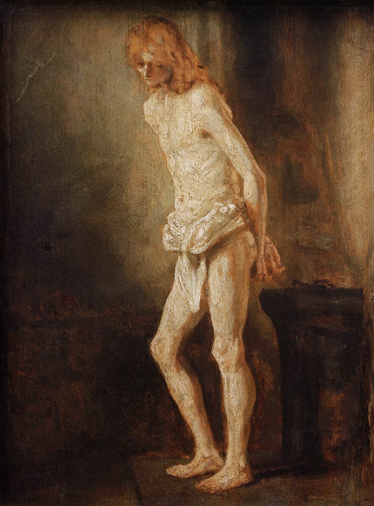 Christus an der Geißelsäule von Rembrandt van Rijn