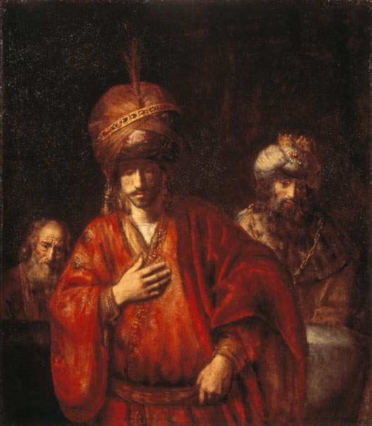 Die Verurteilung Hamans (David und Urias) von Rembrandt van Rijn