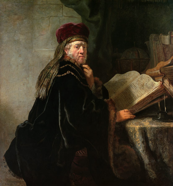 Gelehrter im Studierzimmer von Rembrandt van Rijn
