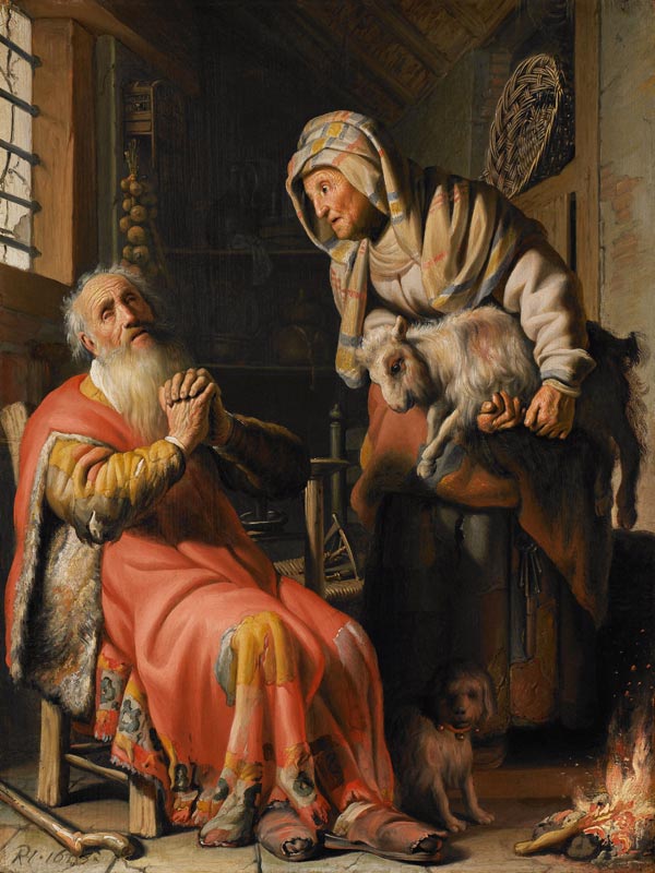 Tobit beschuldigt Anna von Rembrandt van Rijn