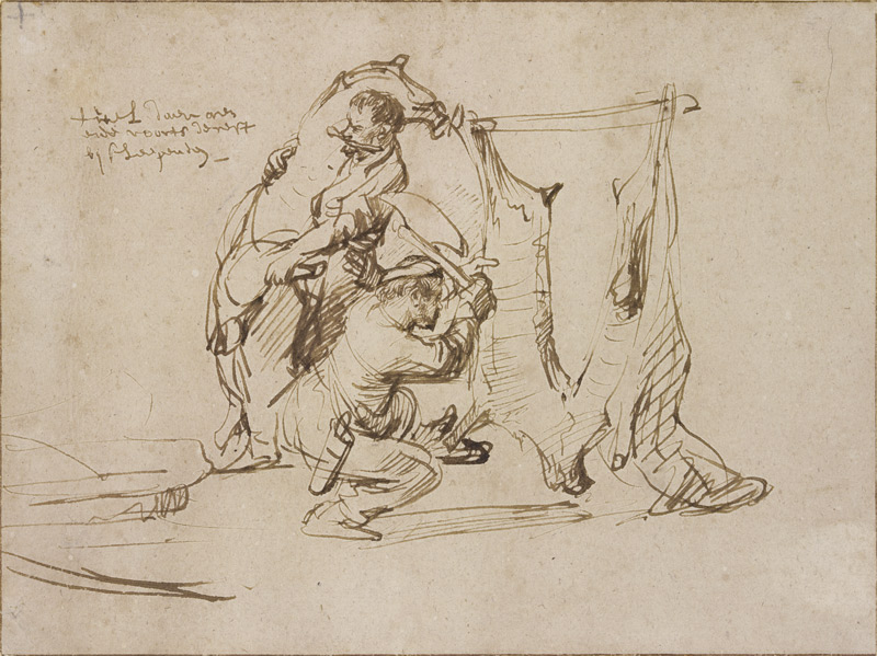 Zwei Metzger von Rembrandt van Rijn