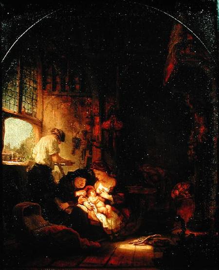 The Carpenter's Shop von Rembrandt van Rijn