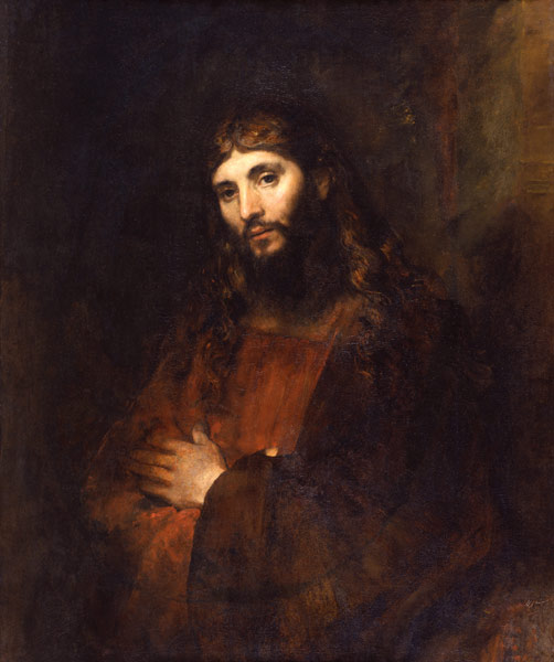 Christus mit verschränkten Armen von Rembrandt van Rijn