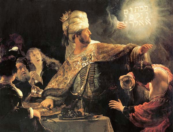 Das Fest des Belsazar von Rembrandt van Rijn