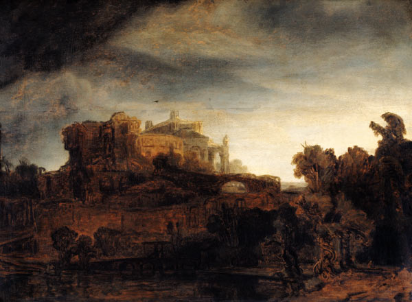 Landscape with a Chateau von Rembrandt van Rijn