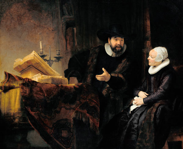 Der Mennonitenprediger Anslo und seine Frau von Rembrandt van Rijn
