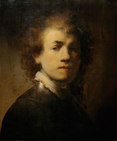 Rembrandt / Self-portrait with Gorget von Rembrandt van Rijn