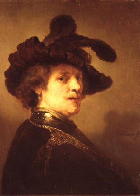 Self Portrait in Fancy Dress von Rembrandt van Rijn