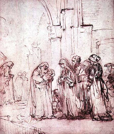 Simeon and Jesus in the Temple von Rembrandt van Rijn
