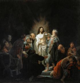 Der auferstandene Jesus zeigt dem Apostel Thomas seine Wunden 1634