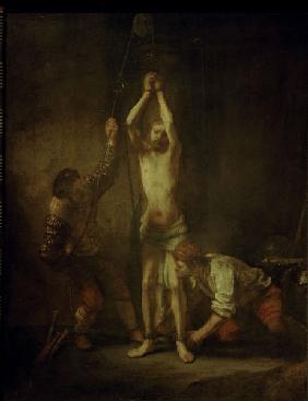 Rembrandt / Christ at the Column.