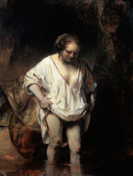 Woman Bathing in a Stream von Rembrandt van Rijn
