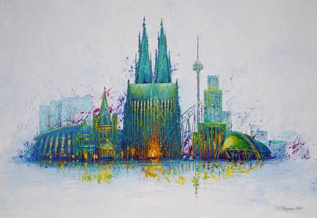 Köln Skyline Spring 2021