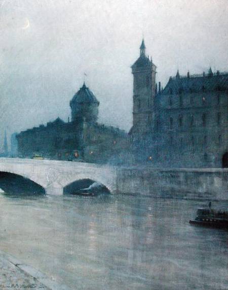 The Seine and the Conciergerie von Rene Billotte